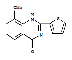 (9ci)-8-甲氧基-2-(2-噻吩)-4(1H)-喹唑啉酮结构式_219773-66-7结构式