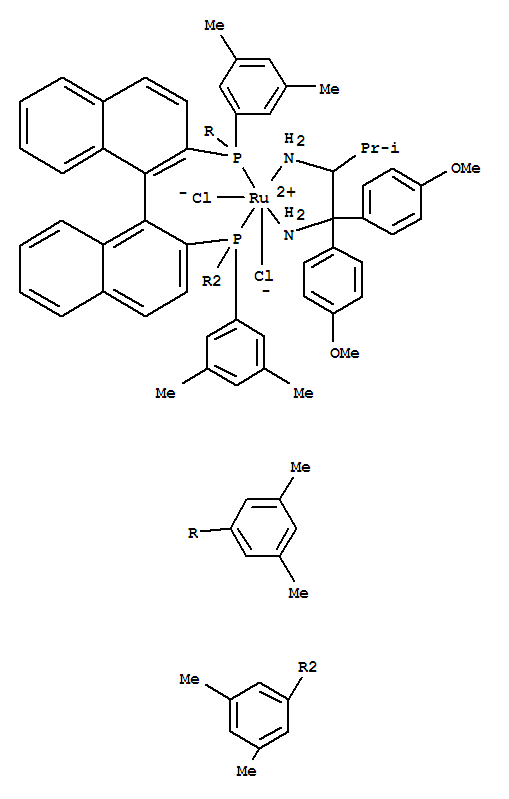 RuCl2[(S)-(DM-BINAP)][(S)-DAIPEN]结构式_220114-01-2结构式