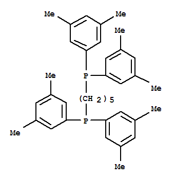 1,5-Bis[bis(3,5-dimethylphenyl)phosphino]pentane Structure
