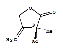 (3r)-(9ci)-3-乙酰基二氢-3-甲基-4-亚甲基-2(3H)-呋喃酮结构式_220308-40-7结构式