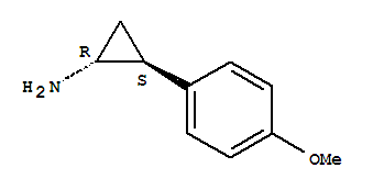 (1r,2s)-(9ci)-2-(4-甲氧基苯基)-环丙胺结构式_220349-83-7结构式
