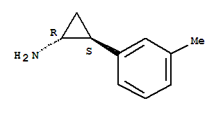 (1r,2s)-(9ci)-2-(3-甲基苯基)-环丙胺结构式_220350-32-3结构式