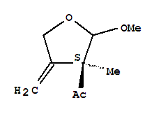 1-[(3s)-四氢-2-甲氧基-3-甲基-4-亚甲基-3-呋喃]-乙酮结构式_220350-85-6结构式