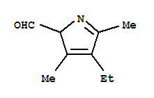 (9ci)-4-乙基-3,5-二甲基-2H-吡咯-2-羧醛结构式_220695-69-2结构式