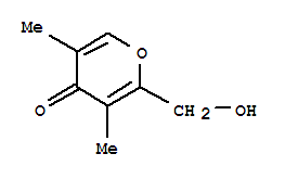 (9ci)-2-(羟基甲基)-3,5-二甲基-4H-吡喃-4-酮结构式_220757-72-2结构式