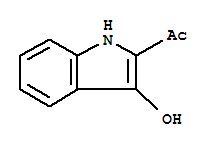 (9ci)-1-(3-羟基-1H-吲哚-2-基)-乙酮结构式_22079-15-8结构式