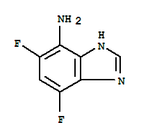 (9ci)-5,7-二氟-1H-苯并咪唑-4-胺结构式_2208-26-6结构式