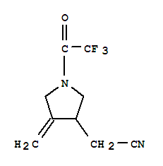 (9ci)-4-亚甲基-1-(三氟乙酰基)-3-吡咯烷乙腈结构式_220951-48-4结构式