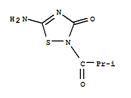 5-氨基-2-(2-甲基-1-氧代丙基)-1,2,4-噻二唑-3(2H)-酮结构式_220967-00-0结构式