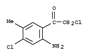 (9ci)-1-(2-氨基-4-氯-5-甲基苯基)-2-氯-乙酮结构式_220998-04-9结构式
