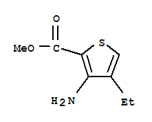 3-氨基-4-乙基噻吩-2-羧酸甲酯结构式_221043-87-4结构式