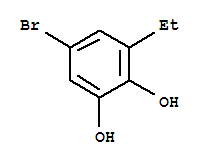 (9ci)-5-溴-3-乙基-1,2-苯二醇结构式_221244-58-2结构式