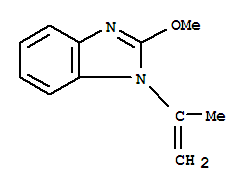 (9ci)-2-甲氧基-1-(1-甲基乙烯)-1H-苯并咪唑结构式_22129-02-8结构式
