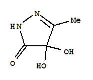 (9ci)-2,4-二氢-4,4-二羟基-5-甲基-3H-吡唑-3-酮结构式_221325-59-3结构式