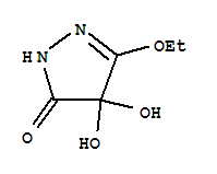 (9ci)-5-乙氧基-2,4-二氢-4,4-二羟基-3H-吡唑-3-酮结构式_221325-91-3结构式