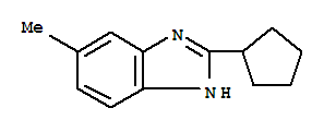 (9ci)-2-环戊基-5-甲基-1H-苯并咪唑结构式_221548-36-3结构式
