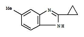 (9ci)-2-环丙基-5-甲基-1H-苯并咪唑结构式_221548-37-4结构式