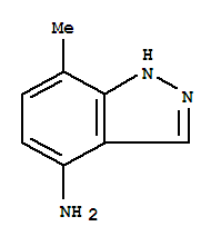 (9ci)-7-甲基-1H-吲唑-4-胺结构式_221681-73-8结构式