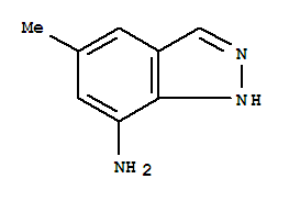 (9ci)-5-甲基-1H-吲唑-7-胺结构式_221681-90-9结构式