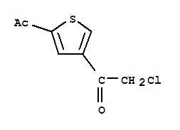 (9ci)-1-(5-乙酰基-3-噻吩)-2-氯-乙酮结构式_22175-99-1结构式