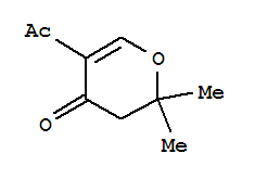 (9ci)-5-乙酰基-2,3-二氢-2,2-二甲基-4H-吡喃-4-酮结构式_222409-10-1结构式