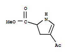 (9ci)-4-乙酰基-2,3-二氢-1H-吡咯-2-羧酸甲酯结构式_222420-86-2结构式