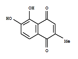 (9ci)-5,6-二羟基-2-甲基-1,4-萘二酮结构式_22273-47-8结构式