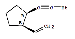 (1r,2r)-(9ci)-1-(1-丁炔基)-2-乙烯-环戊烷结构式_223127-46-6结构式