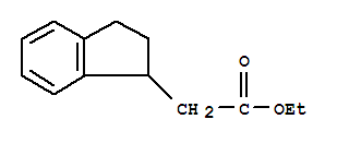 2,3-二氢-1H-茚-1-乙酸乙酯结构式_22339-45-3结构式