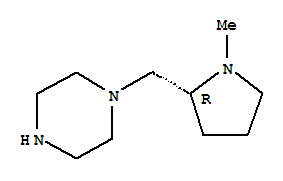 (9ci)-1-[[(2r)-1-甲基-2-吡咯烷]甲基]-哌嗪结构式_224309-74-4结构式