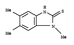 (9ci)-1,3-二氢-1,5,6-三甲基-2H-苯并咪唑-2-硫酮结构式_22492-66-6结构式