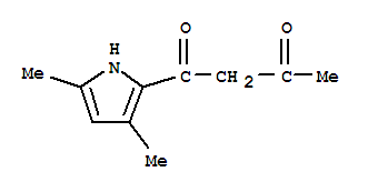 (8ci)-1-(3,5-二甲基吡咯-2-基)-1,3-丁烷二酮结构式_22511-75-7结构式