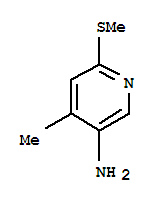 4-甲基-6-(甲基硫代)吡啶-3-胺结构式_225942-10-9结构式
