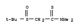 2-[(1,1-二甲基乙基)亚磺酰基]-N,N-二甲基-乙烷硫代酰胺结构式_226709-26-8结构式