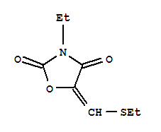 (9ci)-3-乙基-5-[(乙基硫代)亚甲基]-2,4-噁唑啉二酮结构式_227023-90-7结构式