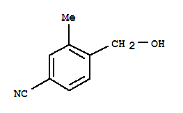 4-(羟基甲基)-3-甲基苯甲腈结构式_227094-07-7结构式