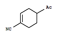 (6ci,8ci,9ci)-4-乙酰基-1-环己烯-1-甲腈结构式_22748-62-5结构式