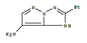 (9ci)-2-乙基-1H-吡唑并[1,5-b][1,2,4]噻唑-7-胺结构式_227610-59-5结构式