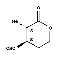 (3s,4r)-(9ci)-四氢-3-甲基-2-氧代-2H-吡喃-4-羧醛结构式_227805-00-7结构式