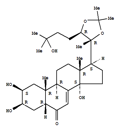 脱皮甾酮 2结构式_22798-96-5结构式