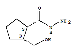 (1s,2r)-(9ci)-2-(羟基甲基)-环戊烷羧酸肼结构式_228422-22-8结构式