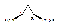 Cyclopropanecarboxylic acid, 2-nitro-, cis-(8ci) Structure
