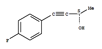(2s)-(9ci)-4-(4-氟苯基)-3-丁炔-2-醇结构式_229015-35-4结构式