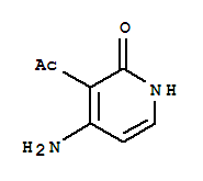 (9ci)-3-乙酰基-4-氨基-2(1H)-吡啶酮结构式_229308-55-8结构式