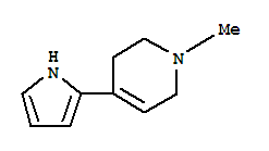 (9CI)-1,2,3,6-四氢-1-甲基-4-(1H-吡咯-2-基)-吡啶结构式_229628-56-2结构式