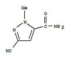 (9ci)-3-氰基-1-甲基-1H-吡唑-5-羧酰胺结构式_232281-31-1结构式