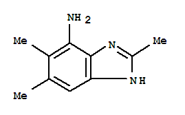 (9ci)-2,5,6-三甲基-1H-苯并咪唑-4-胺结构式_232597-50-1结构式
