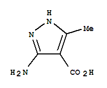 (9ci)-3-氨基-5-甲基-1H-吡唑-4-羧酸结构式_23286-64-8结构式