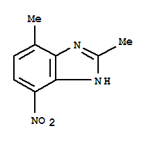 (8ci)-2,4-二甲基-7-硝基-苯并咪唑结构式_23291-70-5结构式