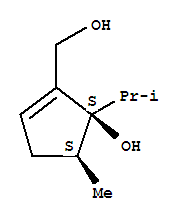 (4r,5r)-rel-(9ci)-5-羟基-4-甲基-5-(1-甲基乙基)-1-环戊烯-1-甲醇结构式_232933-00-5结构式